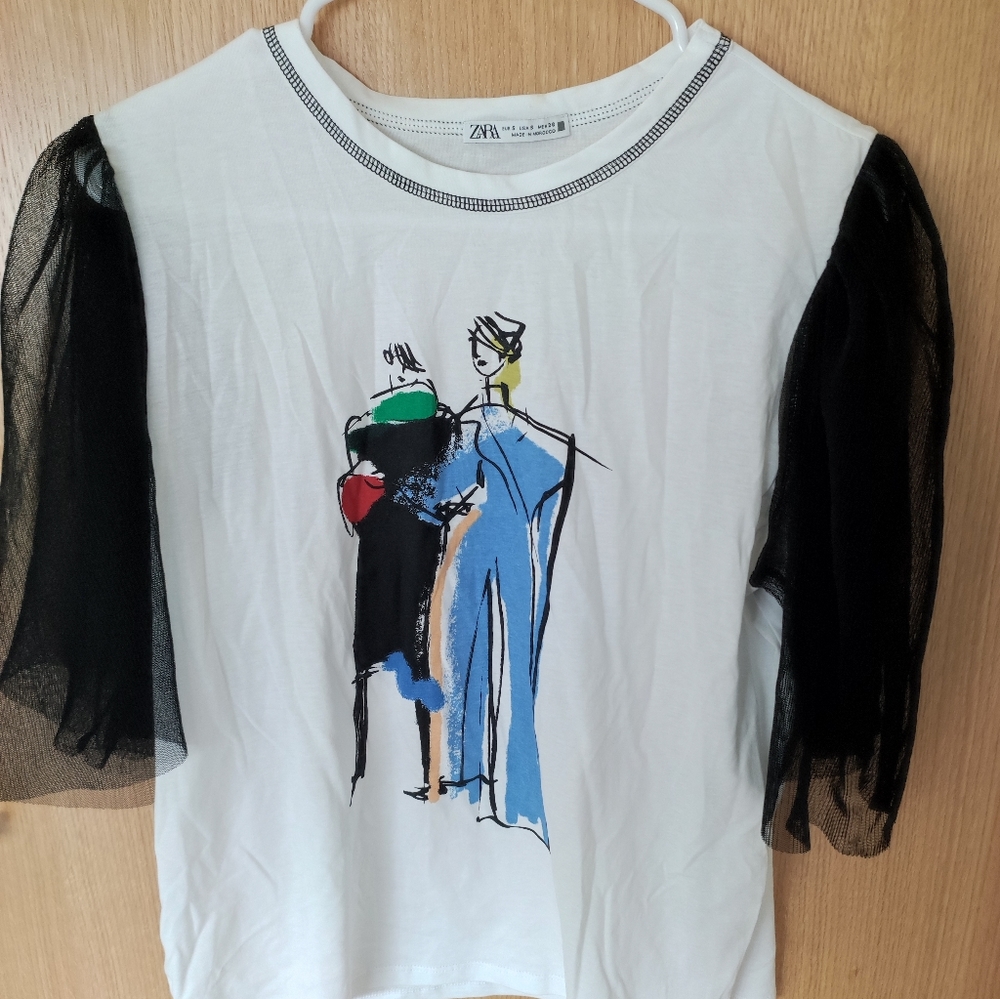 Zara T-shirt with print  !